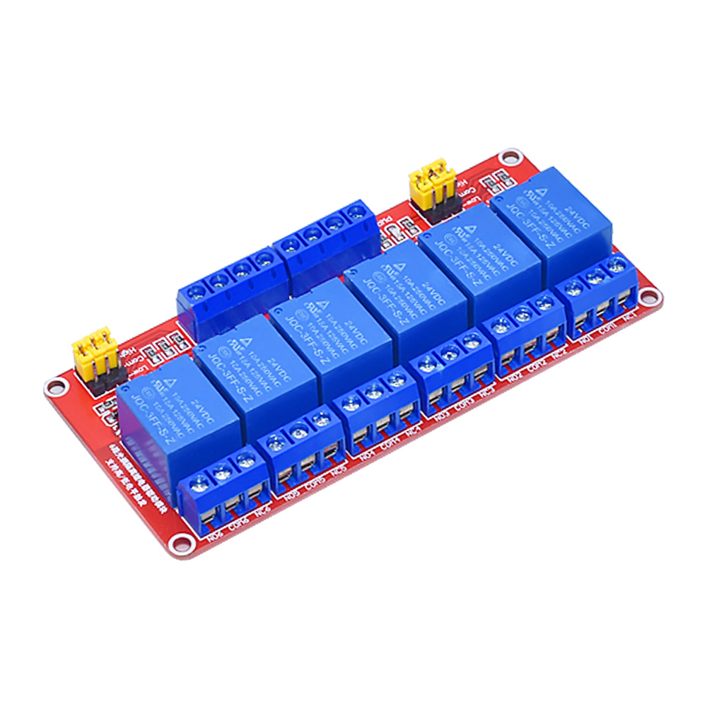 1 2 6 4 8 قناة 5 فولت 12 فولت  - مراجعة Relay 8 Channel Board وسعره