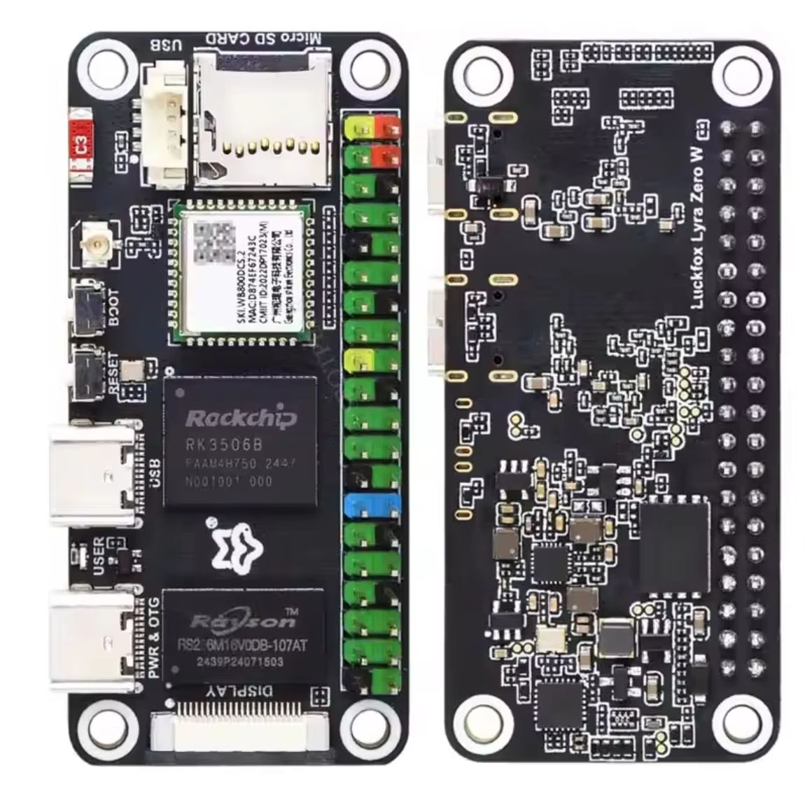 لوحة Luckfox Lyra Zero W RK350 - مراجعة Pi Zero W Board وسعره