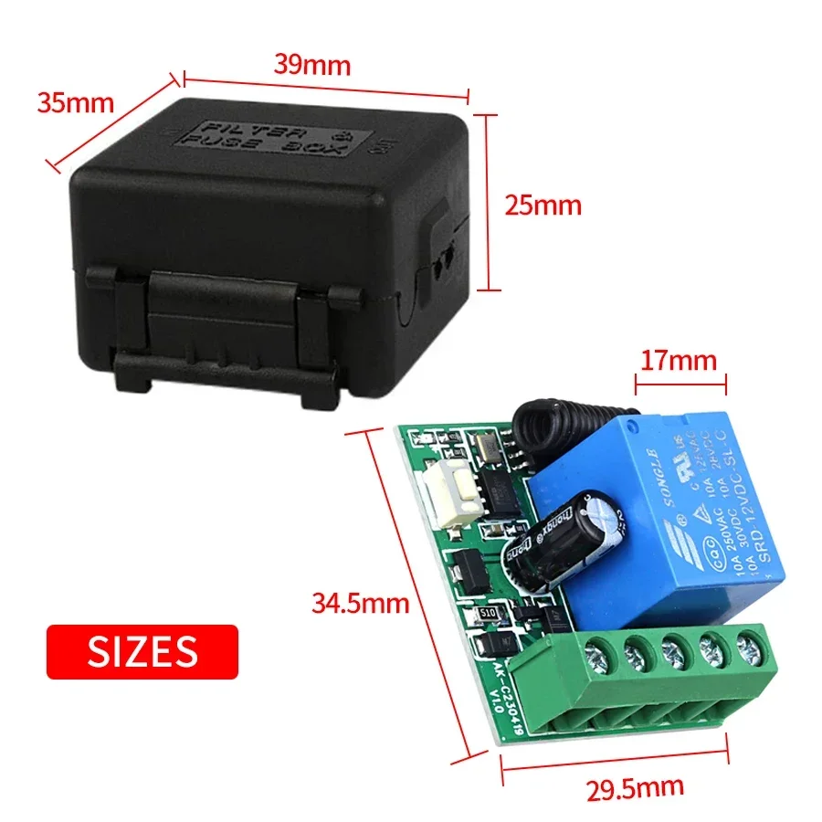 RF433MHz اللاسلكية التبديل بنا - مراجعة 433Mhz Receiver Module وسعره